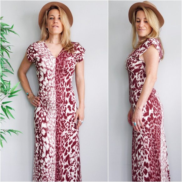 Victoria Beckham Leopard Print Maxi Dress - Picture 1 of 14